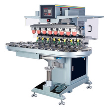 Eight Color Pad Printing Machine with Coveyor, with Inkwell